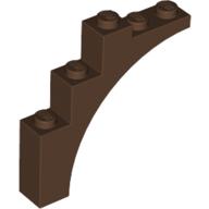Brick Arch 1 x 5 x 4 [Continuous Bow] (Brown)