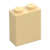 Brick 1 x 2 x 2 with Inside Stud Holder (Tan)