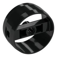 Technic Cylinder 4 x 4 with Pin Holes and Centre Bar, Closed Sides on Bar (Black)