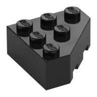 Brick Wedged 3 x 3 Cut Corner (Black)