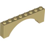 Brick Arch 1 x 8 x 2 (Tan)