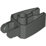 Hinge 1 x 3 Locking with 2 Fingers and Claw End, 9 Teeth (Dark Gray)