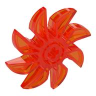 Propeller 8 Blade 5 Diameter (Trans-Neon Orange)