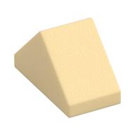 Brick Sloped 45° 2 x 1 Double with Inside Stud Holder (Tan)