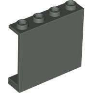 Panel 1 x 4 x 3 [Hollow Studs] (Dark Gray)