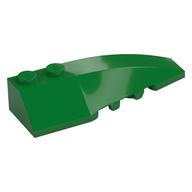 Brick Wedged, Curved 6 x 2 Right, Inner Ridges (Green)