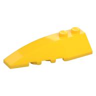 Brick Wedged, Curved 6 x 2 Left, Inner Ridges (Yellow)