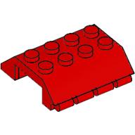 Slope 45° 4 x 4 Double with Hinge (Red)