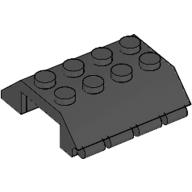 Slope 45° 4 x 4 Double with Hinge (Black)