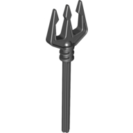 Large Figure Weapon Trident, with Long Axle (Black)