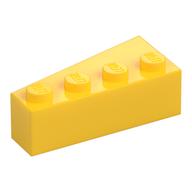 Brick Wedged, Angled 4 x 2 Right (Yellow)