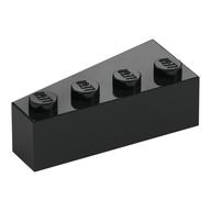 Brick Wedged, Angled 4 x 2 Right (Black)