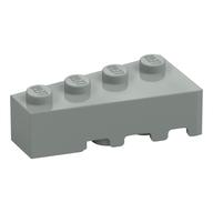 Brick Wedged, Angled 4 x 2 Left (Light Gray)