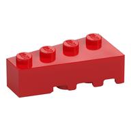 Brick Wedged, Angled 4 x 2 Left (Red)