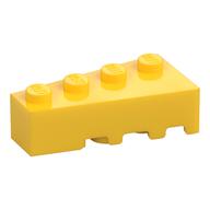 Brick Wedged, Angled 4 x 2 Left (Yellow)