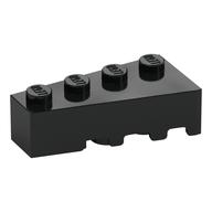 Brick Wedged, Angled 4 x 2 Left (Black)