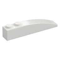 Brick Curved 6 x 1 (White)