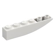 Brick Curved Inverted 6 x 1 (White)
