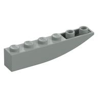 Brick Curved Inverted 6 x 1 (Light Gray)