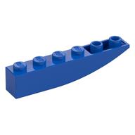Brick Curved Inverted 6 x 1 (Blue)