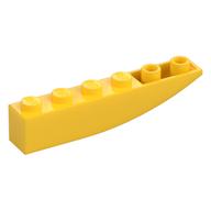 Brick Curved Inverted 6 x 1 (Yellow)
