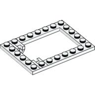 Plate Special 6 x 8 Trap Door Frame Horizontal (White)