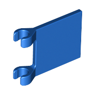 Flag 2 x 2 Square [Thin Clips] (Blue)