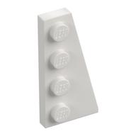 Wedge Plate 4 x 2 Right (White)