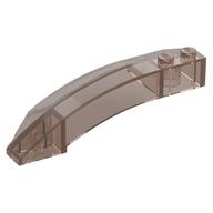 Brick Wedged, Curved 8 x 3 x 2 Open Right (Trans-Brown)