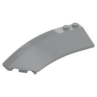 Brick Wedged, Curved 8 x 3 x 2 Open Left (Light Bluish Gray)