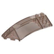 Brick Wedged, Curved 8 x 3 x 2 Open Left (Trans-Brown)