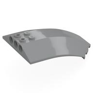 Windscreen 8 x 6 x 2 Curved (Light Bluish Gray)