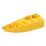 Brick Wedged, Curved Inverted 6 x 2 Right (Yellow)