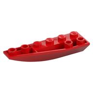Brick Wedged, Curved Inverted 6 x 2 Left (Red)