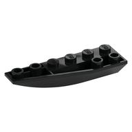Brick Wedged, Curved Inverted 6 x 2 Left (Black)