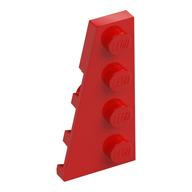 Wedge Plate 4 x 2 Left (Red)