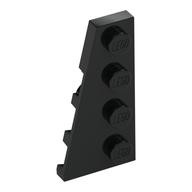 Wedge Plate 4 x 2 Left (Black)