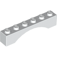 Brick Arch 1 x 6 (White)