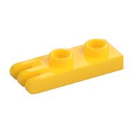 Hinge Plate 1 x 2 with 3 Fingers [Hollow Studs] (Yellow)