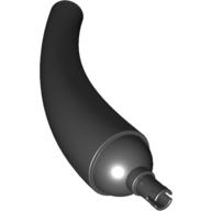 Animal / Creature Body Part, Tail / Neck, Base Section with Black Pin (Black)