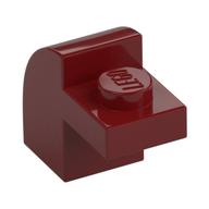 Brick Curved 1 x 2 x 1 1/3 with Curved Top (Dark Red)