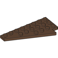Wedge Plate 8 x 4 Wing Left (Brown)