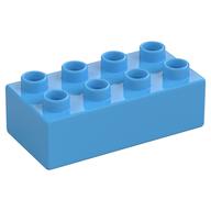 Duplo Brick 2 x 4 (Medium Blue)