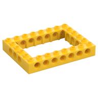 Technic Brick 6 x 8 with 4 x 6 Opening (Yellow)