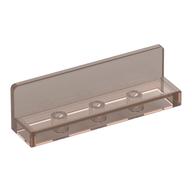 Panel 1 x 4 x 1 with Rounded Corners [Thick Wall] (Trans-Brown)