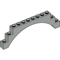 Brick Arch 1 x 12 x 3 (Light Gray)