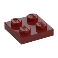 Plate 2 x 2 (Dark Red)