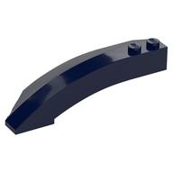 Brick Wedged, Curved 8 x 3 x 2 Open Right (Dark Blue)