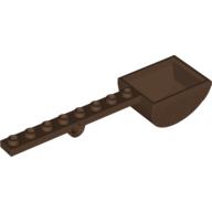 Launcher, with 1 x 8 Plate with Pin Hole and Bucket (Catapult) (Brown)