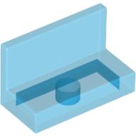 Panel 1 x 2 x 1 [Square Corners] (Trans-Dark Blue)